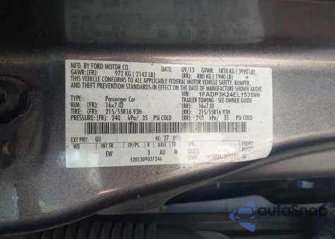 2014 Ford Focus Se from USA, damaged, VIN 1FADP3K24EL153599